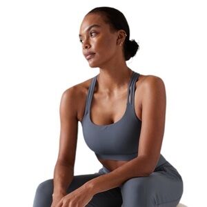 ATHLETA train free Dark grey Sports Bra. Size small
